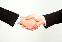 握手の写真